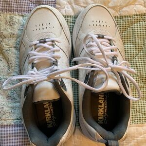 Kirkland Signature Men's White and Gray Sneakers